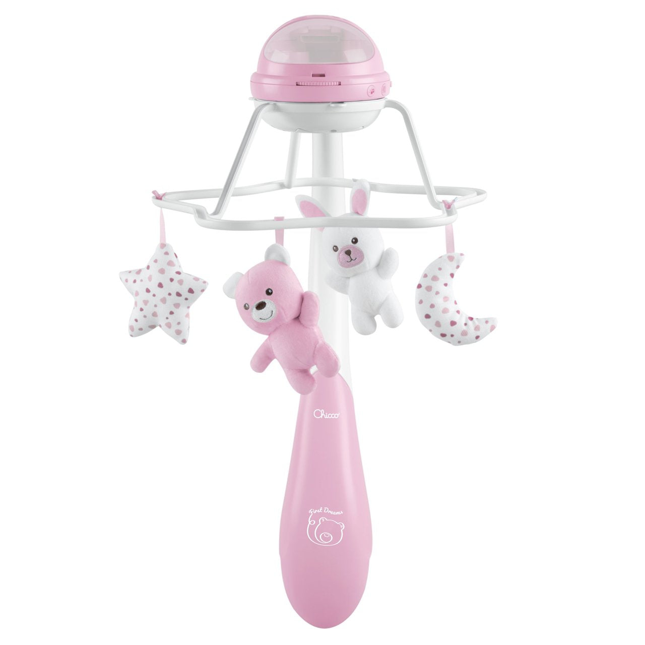 FIRST DREAMS GIOSTRINA ROSA 3 IN 1 CON PROIEZIONE ARCOBALENO CHICCO