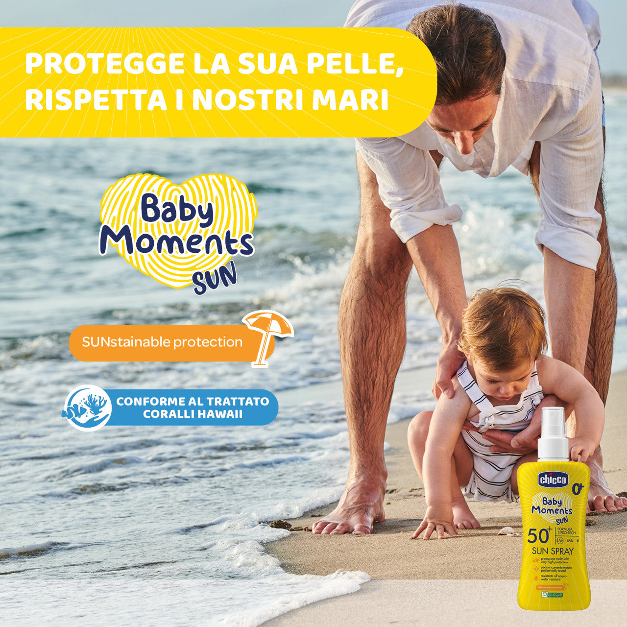 CHICCO BABY MOMENTS SUN - LATTE SOLARE SPRAY 150ML