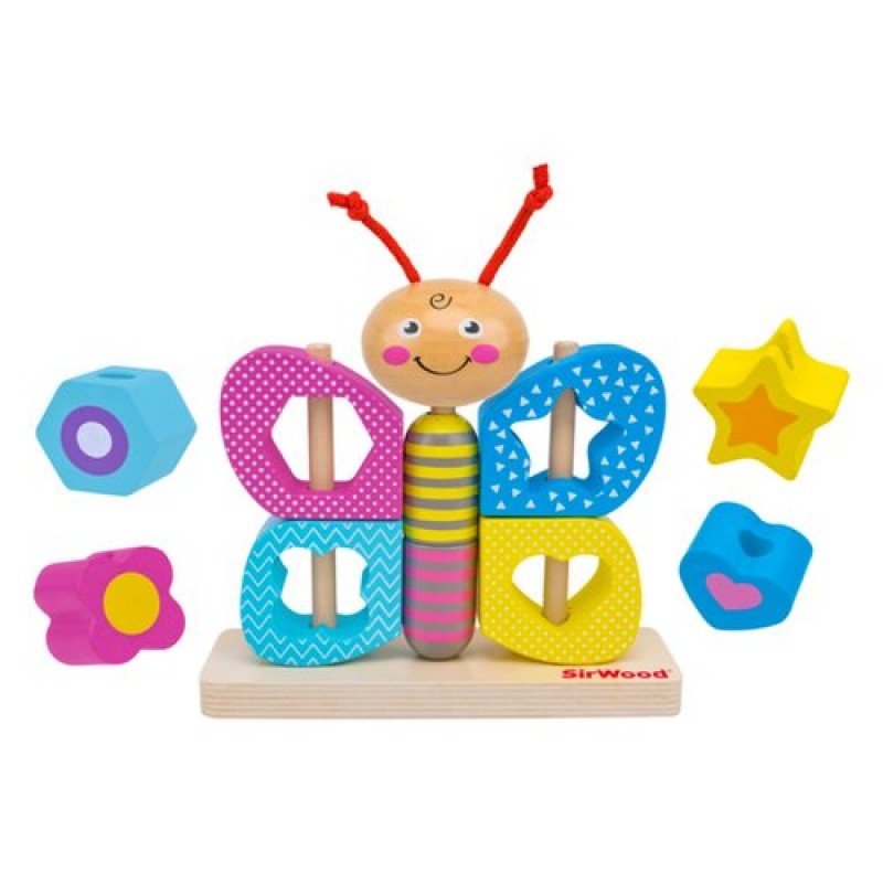 TINA FARFALLINA GIOCO LEGNO GLOBO