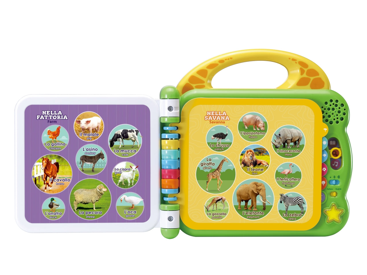 LIBRO ILLUSTRATO LILINGUE 100 ANIMALI VTECH