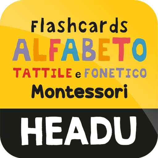 HEADU FLASHCARDS ALFABETO TATTILE E FONETICO MONTESSORI