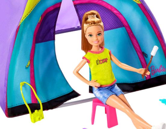 BARBIE TEAM STECIE SET CAMPEGGIO MATTEL