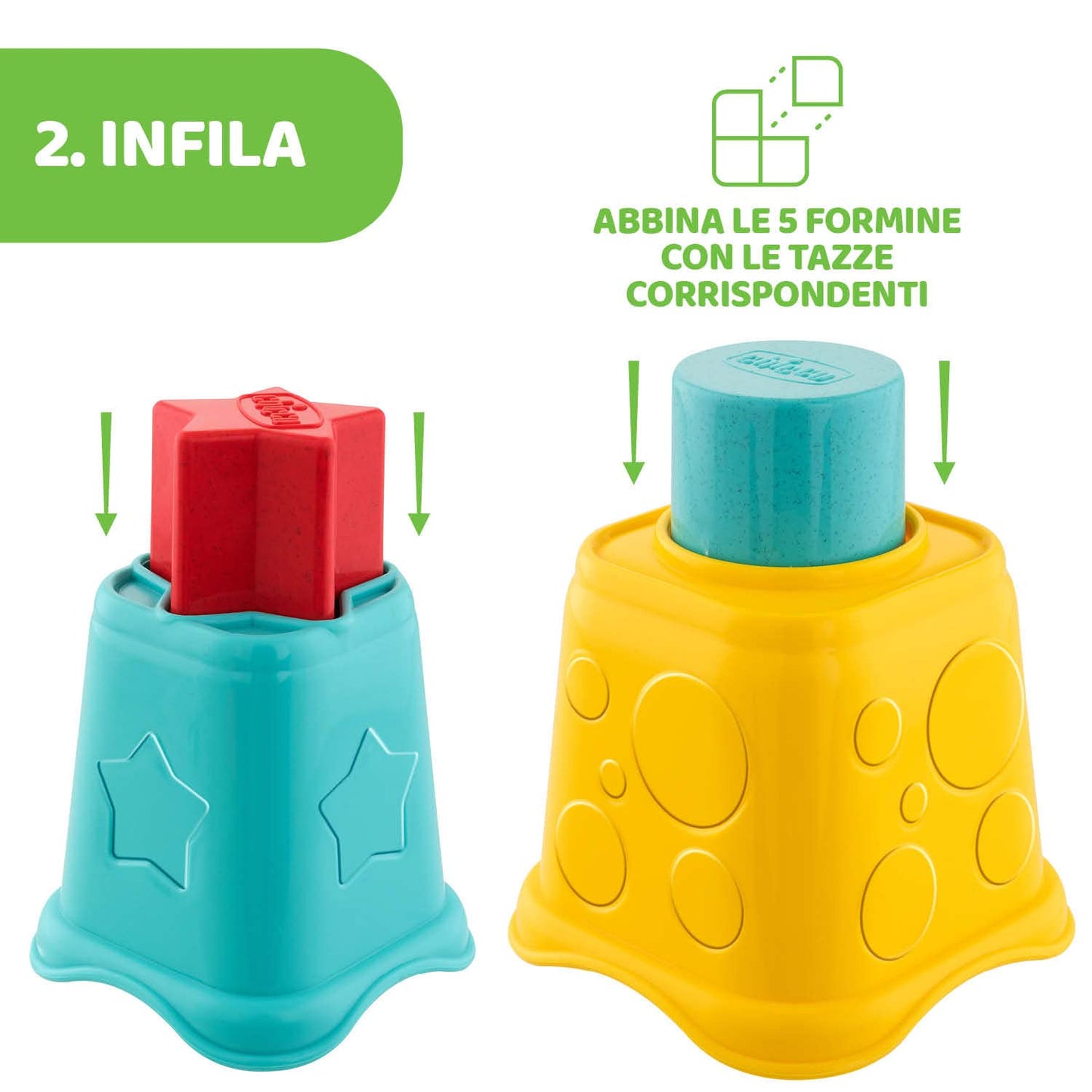 TAZZE IMPILABILI2 IN 1 CHICCO ECO