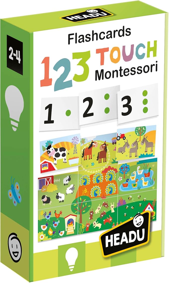 HEADU FLASHCARDS 1 2 3 TOUCH MONTESSORI