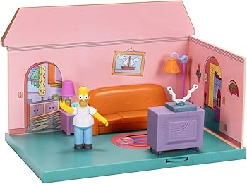 THE SIMPSONS DIORAMA SOGGIORNO CON HOMER JAKKS
