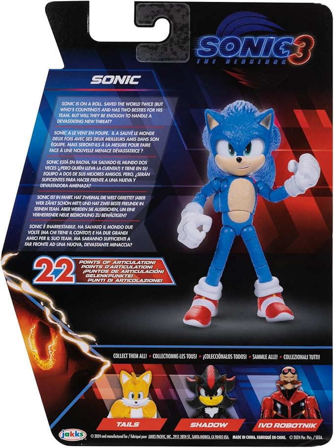 SONIC 3 PERSONAGGI CM 13 JAKKS