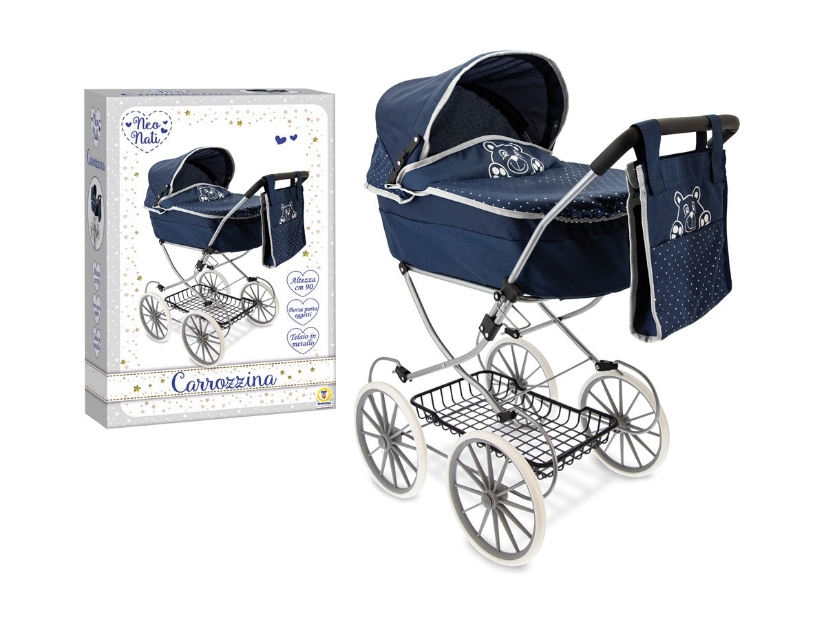 Carrozzina classica blu orsetto teorema