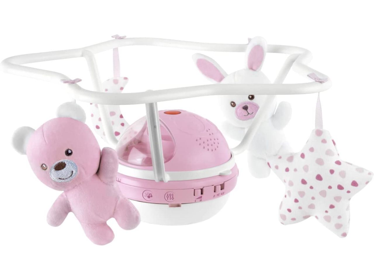 FIRST DREAMS GIOSTRINA ROSA 3 IN 1 CON PROIEZIONE ARCOBALENO CHICCO