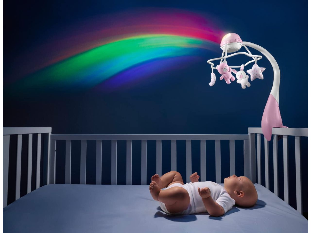 FIRST DREAMS GIOSTRINA ROSA 3 IN 1 CON PROIEZIONE ARCOBALENO CHICCO