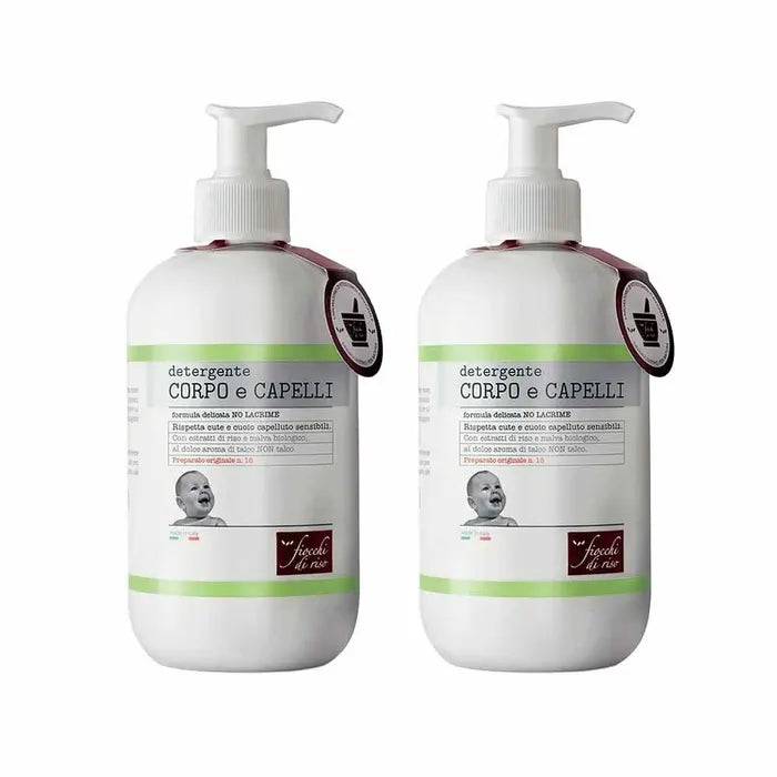 FIOCCHI DI RISO DETERGENTE CORPO E CAPELLI 2 X 400 ML
