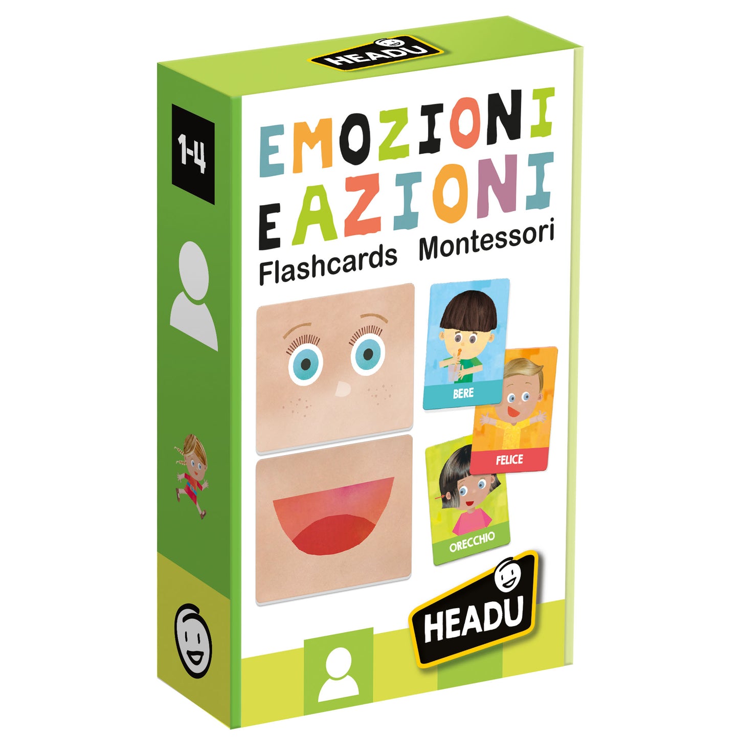 HEADU EMOZIONI E AZIONI FLASHCARDS MONTESSORI
