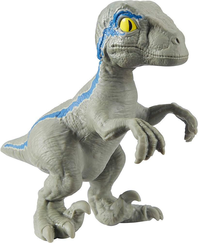 Dinosauro Stretch Raptor Blue Jurassic World
