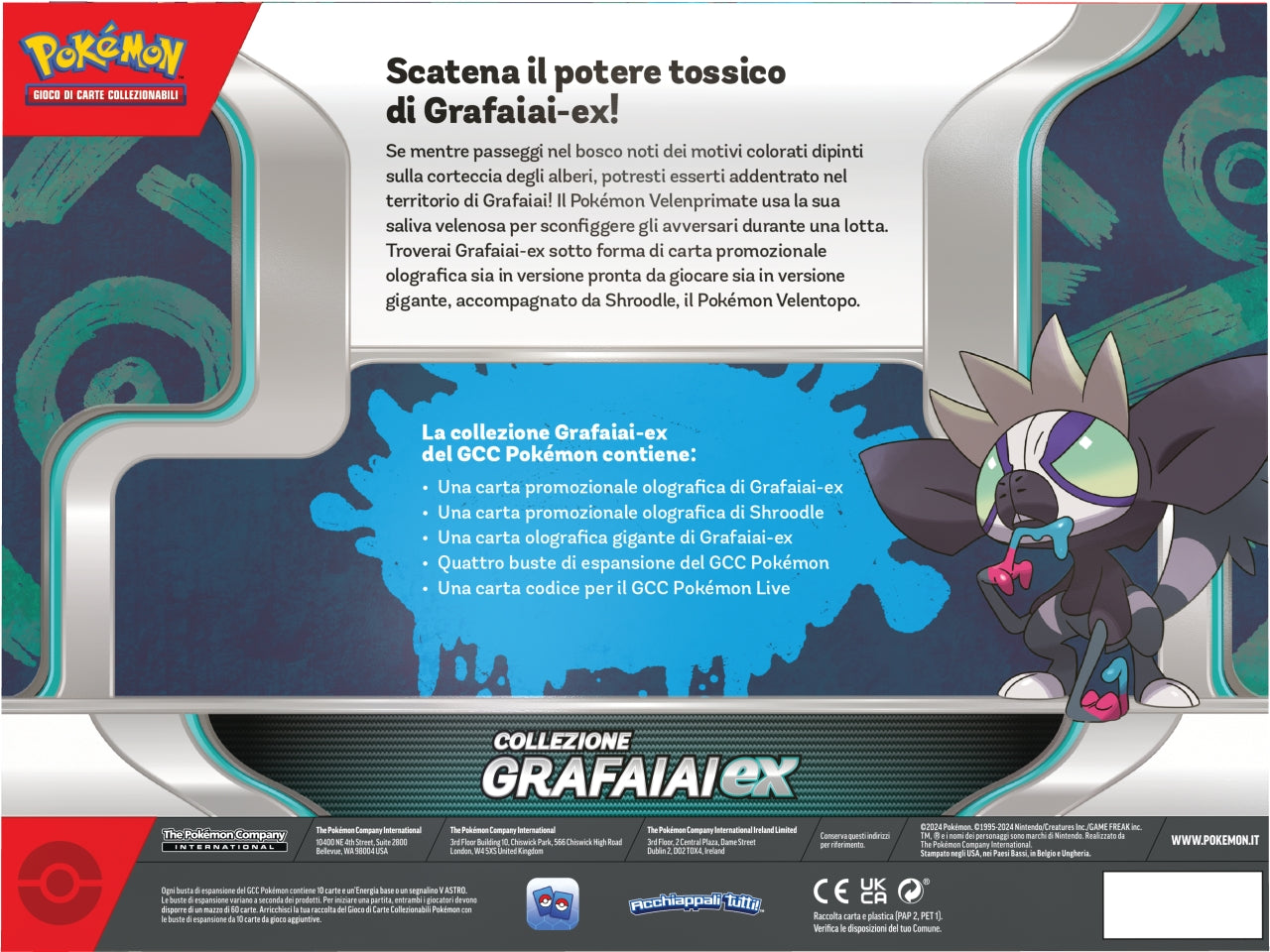 POKEMON COLLEZIONE GRAFAIAI EX GAMEVISION