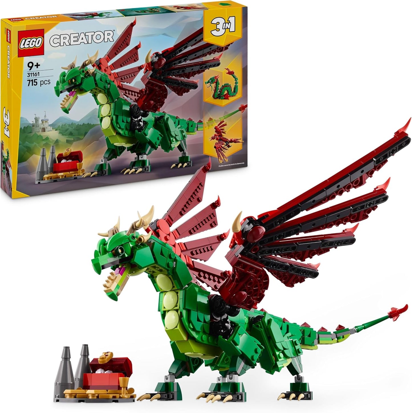 LEGO CREATOR 3 IN 1 DRAGO MEDIEVALE 31161