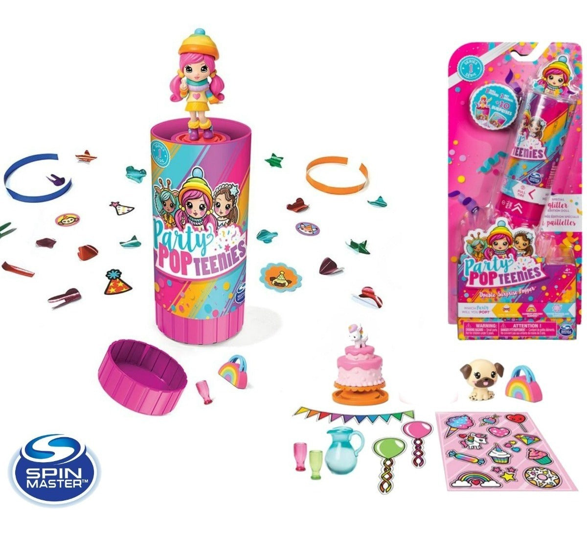 PARTY POP TEENIES DOPPIA SORPRESE SPIN MASTER