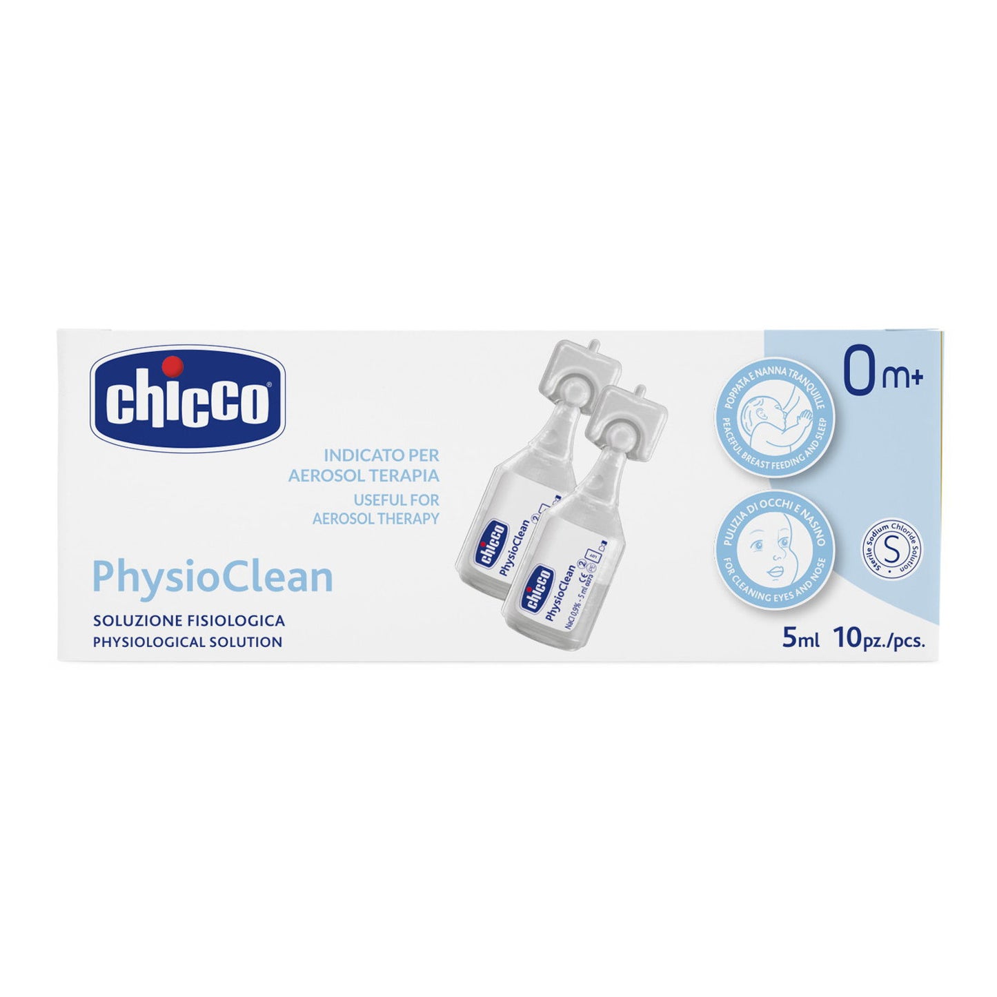SOLUZIONE FISIOLOGICA PHYSIOCLEAN DA 10 ML 10 PZ CHICCO