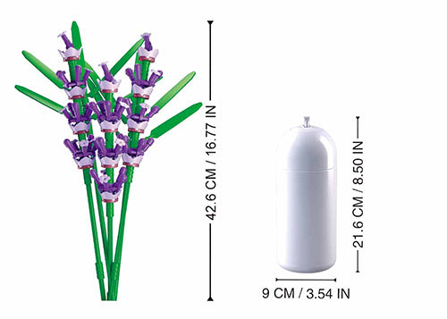 SLUBAN FIORI DI LAVANDA CON VASO