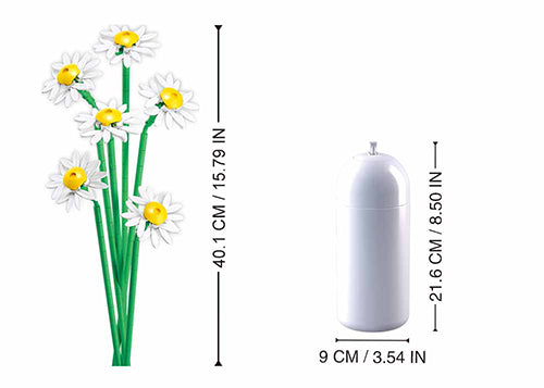 SLUBAN MARGHERITE CON VASO COSTRUZIONI