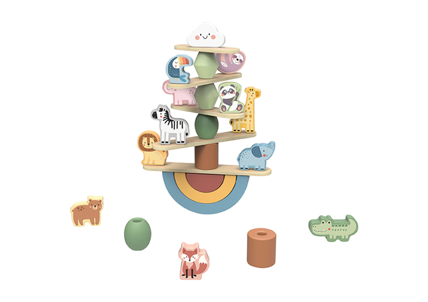 ANIMALI IMPILABILI IN LEGNO TOOKY TOY
