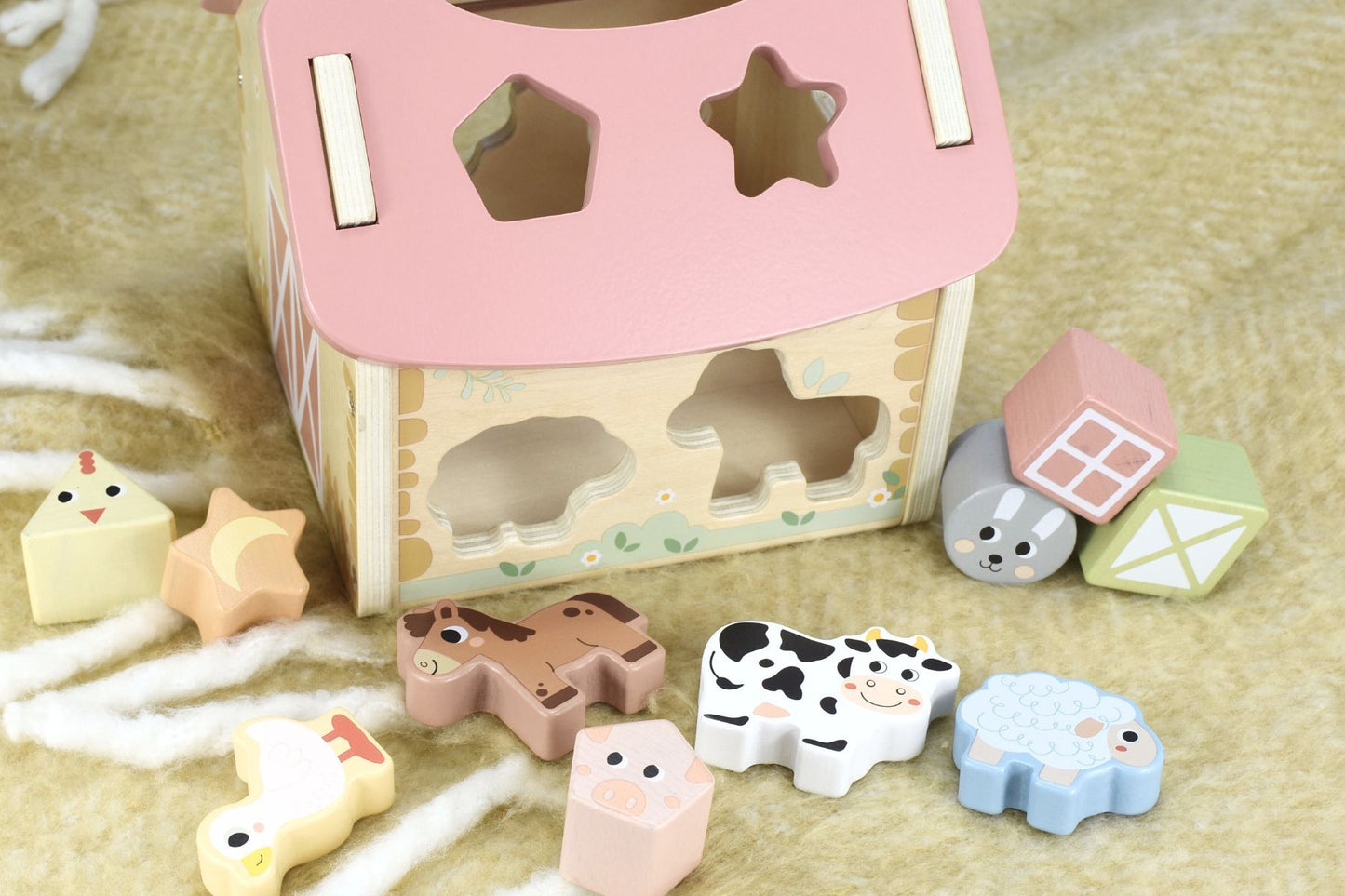 FATTORIA CON FORME IN LEGNO TOOKY TOY