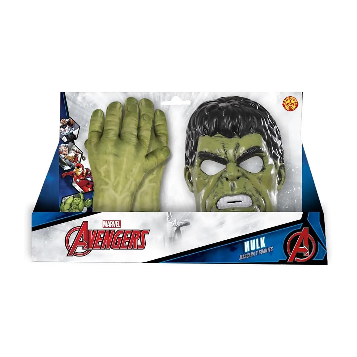 AVENGERS HULK SET ACCESSORI MASCHERA+GUANTI RUBIES
