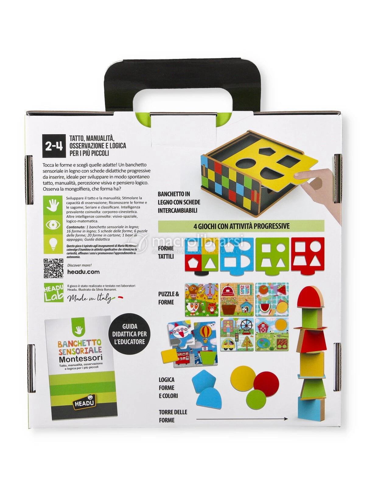 HEADU BANCHETTO SENSORIALE MONTESSORI 2-4 ANNI