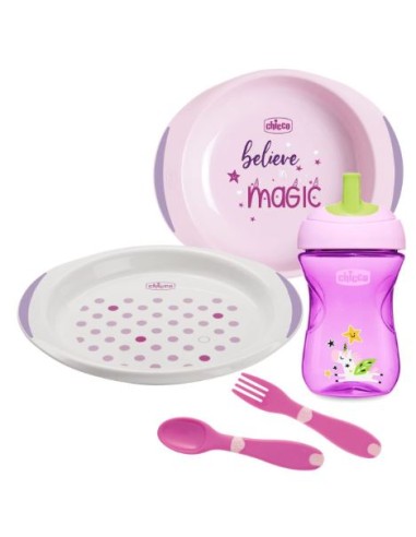 SET PAPPA CALDA ALL YOU NEED SET CHICCO ROSA