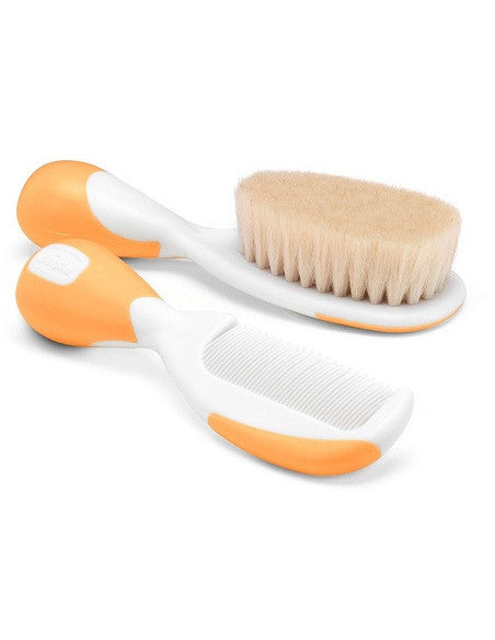 SET SPAZZOLA IN SETOLE NATURALI + PETTINE CHICCO