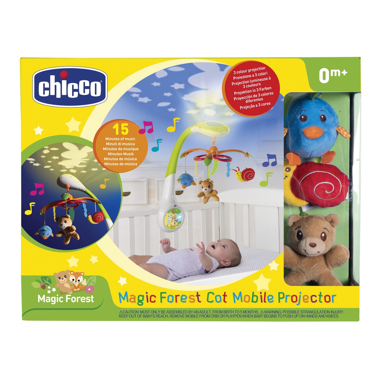 MAGIC FOREST GIOSTRINA PER LETTINO CON PROIETTORE CHICCO
