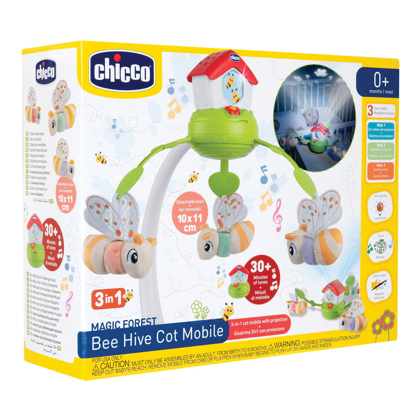 GIOSTRINA CASINA DELLE API MAGIC FOREST CON PROIEZIONE CHICCO