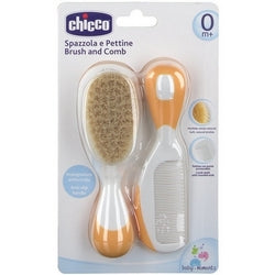 SET SPAZZOLA IN SETOLE NATURALI + PETTINE CHICCO