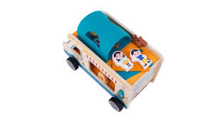 CAMPER IN LEGNO CON ACCESSORI TOOKY TOY