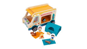 CAMPER IN LEGNO CON ACCESSORI TOOKY TOY