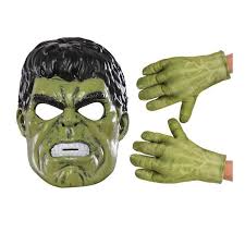 AVENGERS HULK SET ACCESSORI MASCHERA+GUANTI RUBIES