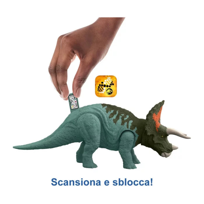 JURASSIC WORLD DOMINON TRICERATOPO CON SUONO ATL