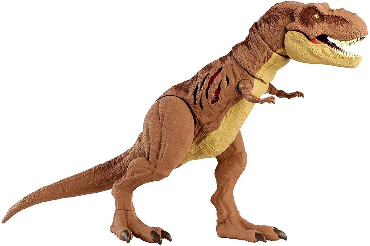 JURASSIC WORLD TYRANNOSAURUS REX EXTREME DAMAGE MATTEL
