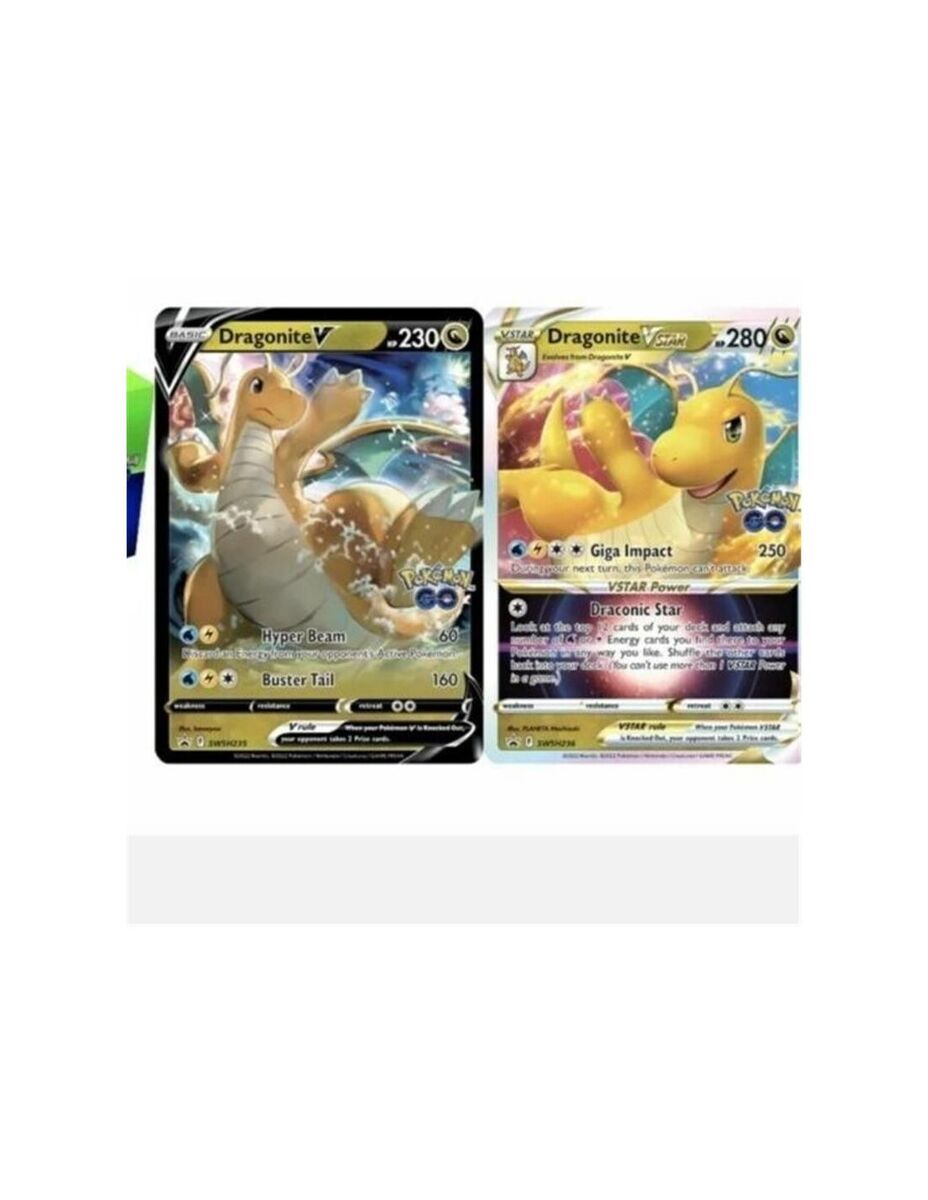 CARTE POKEMON GO COLLEZIONE PORTAMAZZO PREMIER DRAGONITE-V ASTRO GAMEVISION
