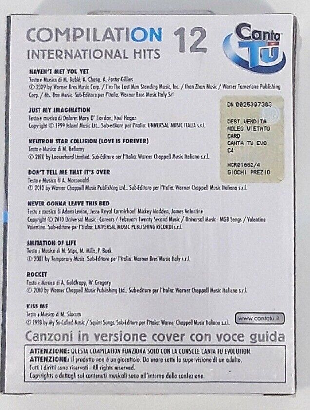 CANTA TU' EVOLUTION CARTUCCE GIOCHI PREZIOSI