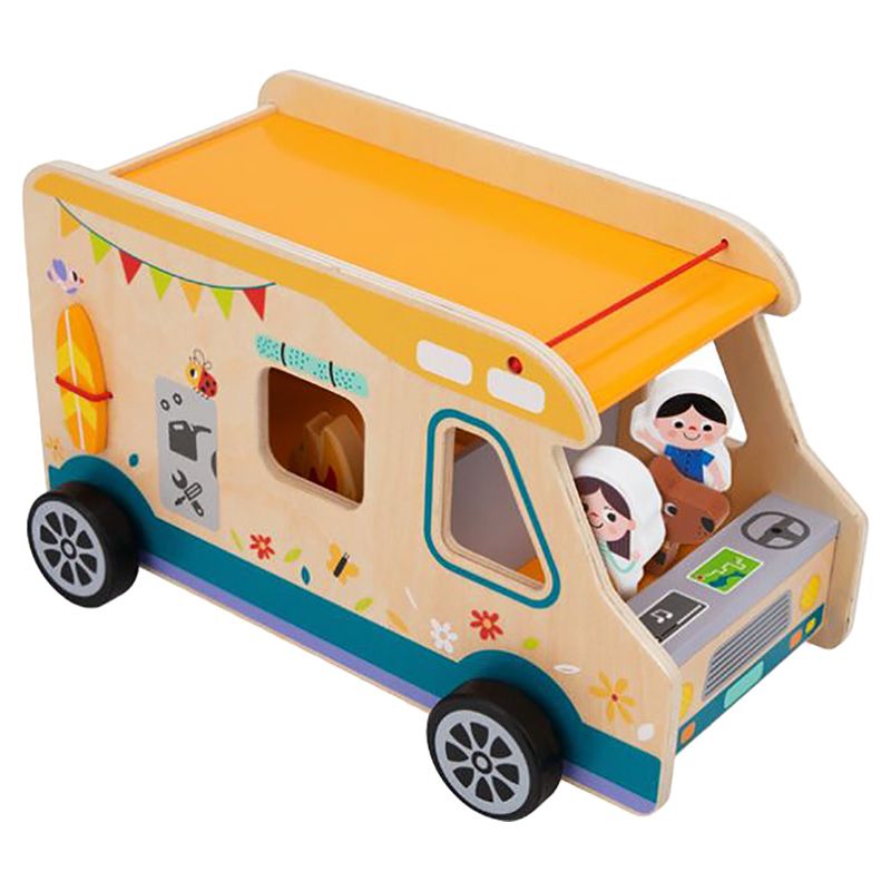 CAMPER IN LEGNO CON ACCESSORI TOOKY TOY