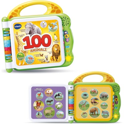 LIBRO ILLUSTRATO LILINGUE 100 ANIMALI VTECH