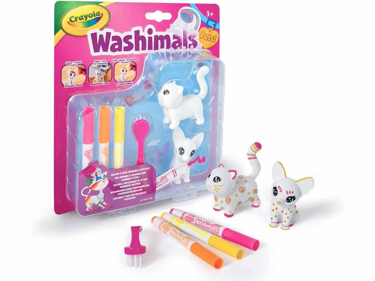 Giochi Preziosi-GIOCHI PREZIOSI CRAYOLA WASHIMALS UNA & LUNA 74