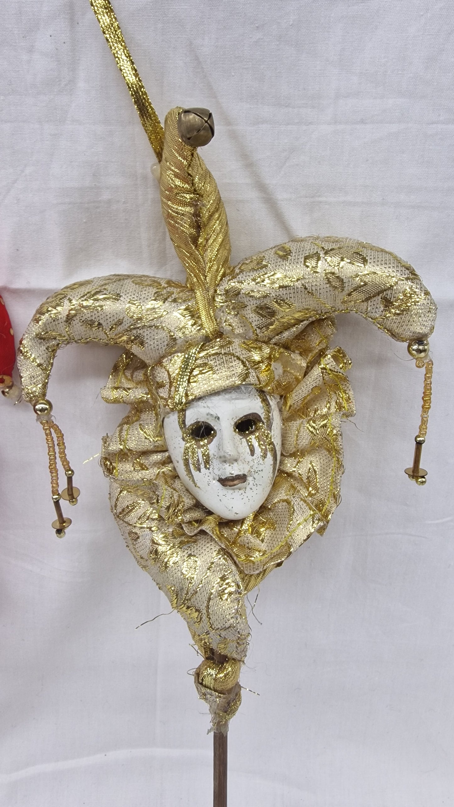 DECORAZIONE MASCHERA VENEZIANA CON STELO