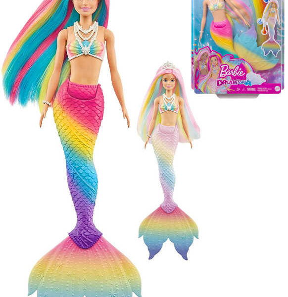 BARBIE DREAMTOPIA SIRENA CAMBIA COLORE MATTEL GTF89