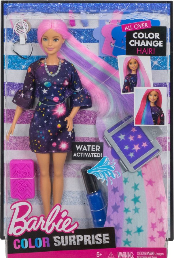 BARBIE CHIOMA MULTICOLORECOLOR SURPRISE MATTELFHX00 MATTEL