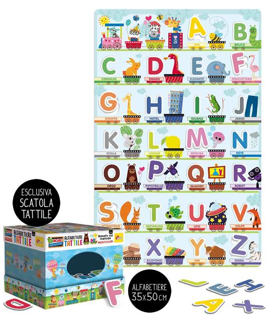ALFABETIERE TATTILE MONTESSORI LISCIANI