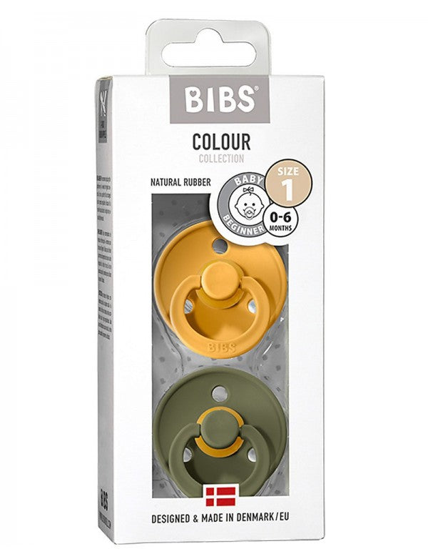 CONF. 2 SUCCHIETTI BIBS MIELE E VERDE OLIVA A CILIEGIA