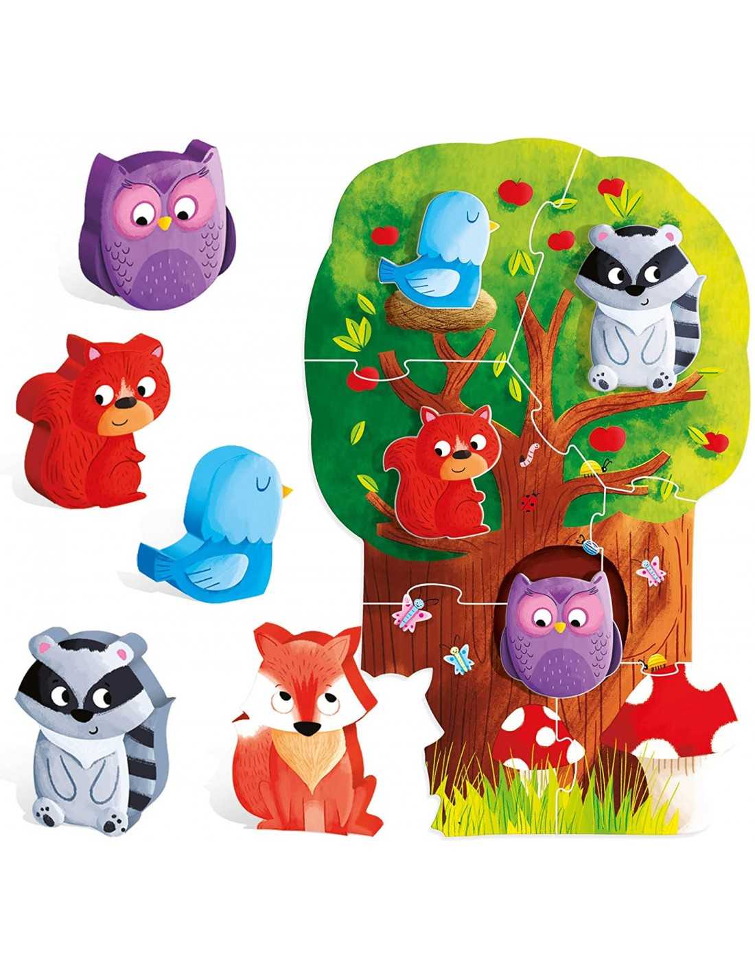 Primo Puzzle Foresta Montessori FIRST PUZZLE HEADU