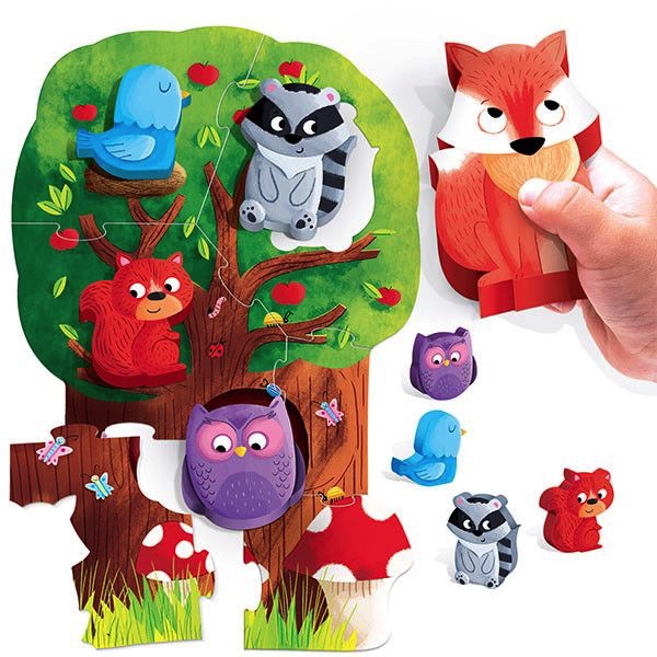Primo Puzzle Foresta Montessori FIRST PUZZLE HEADU