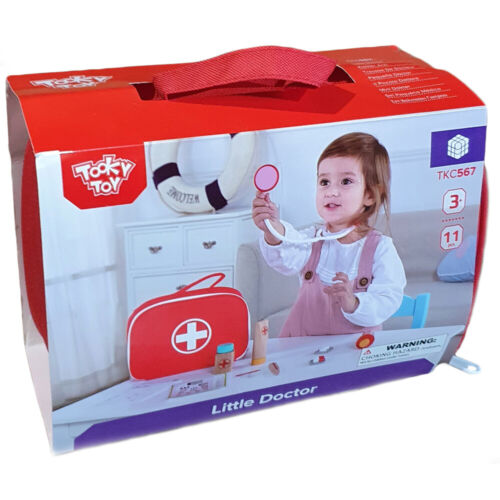 BORSA DOTTORE ACCESSORI IN LEGNO LITTLE DOCTOR TOOKY TOY