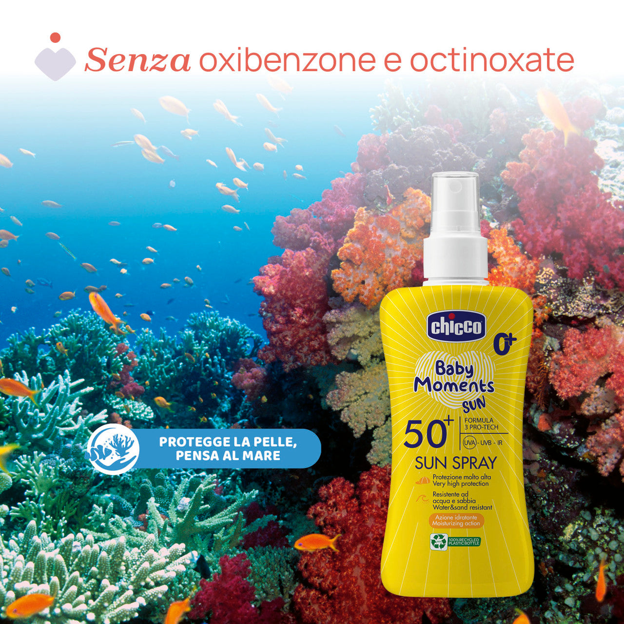CHICCO BABY MOMENTS SUN SOLARE SRAY 50+ 150 ML